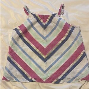 Gymboree Striped Multicolor Sleeveless Top